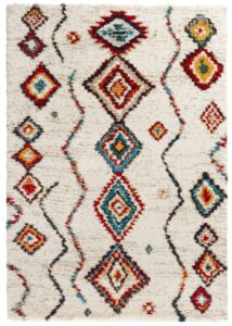 Hanse Home Nomadic Hoogpolig Vloerkleed Geometric Crème