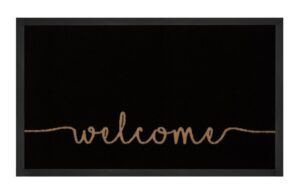 Hanse Home Printy Deurmat Cozy Welcome 45x75 cm - Antraciet-crème