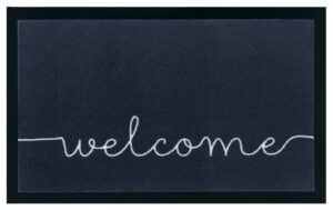 Hanse Home Printy Deurmat Cozy Welcome 45x75 cm - Antraciet-wit