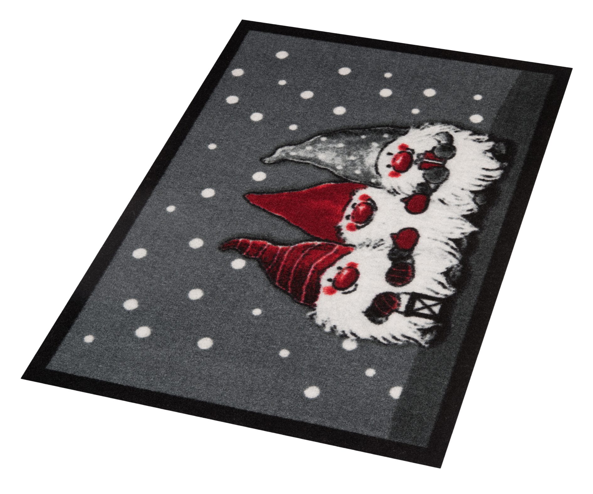 Hanse Home Printy Deurmat Kerstkabouters 40x60 cm - Grijs