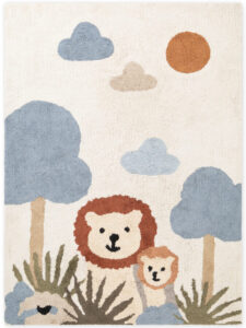 Hanse Home Snuggle Kindervloerkleed Lionel 140x200 cm - Crème-meerkleurig