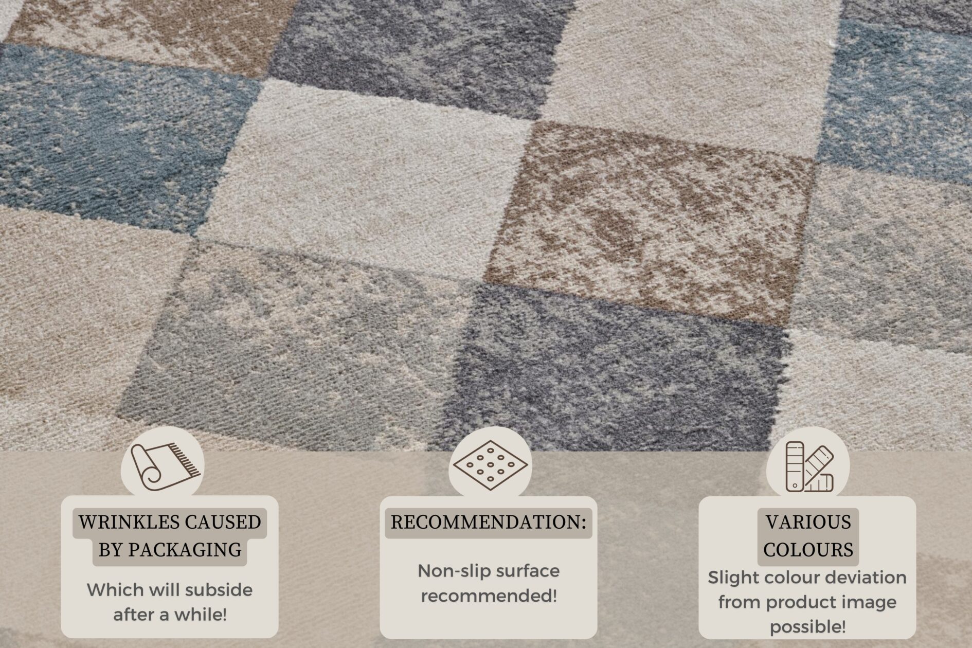 Hanse Home Terrain Designer Laagpolig Vloerkleed Bakke Crème