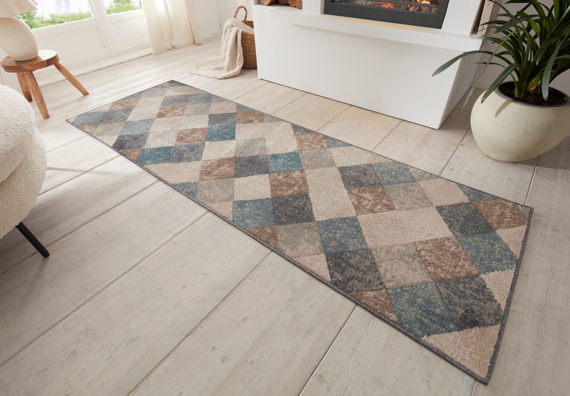 Hanse Home Terrain Designer Laagpolig Vloerkleed Bakke Crème