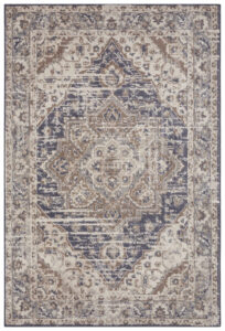 Hanse Home Terrain Designer Laagpolig Vloerkleed Zand Crème Blauw