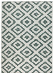 Hanse Home Twin Keerbare Vloerkleden In- & Outdoor Vloerkleed Malta Groen Crème