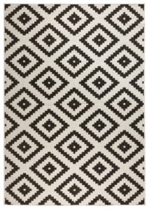Hanse Home Twin Keerbare Vloerkleden In- & Outdoor Vloerkleed Malta Zwart Crème
