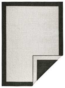 Hanse Home Twin Keerbare Vloerkleden In- & Outdoor Vloerkleed Panama Crème Zwart
