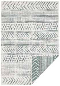 Hanse Home Twin Supreme In- & Outdoor Keerbaar Vloerkleed Biri Groen Crème