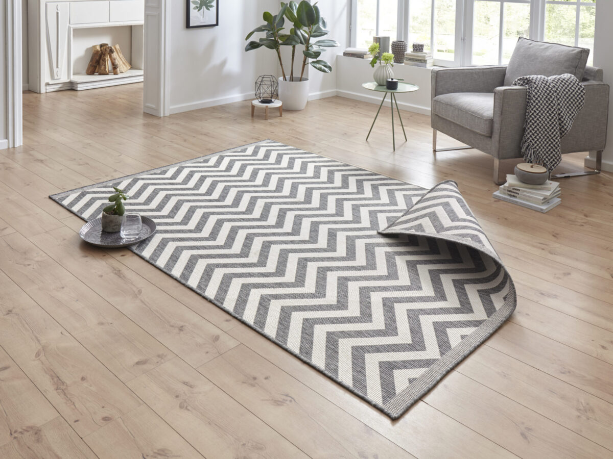Hanse Home Twin Supreme In- & Outdoor Keerbaar Vloerkleed Palma Grijs