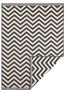 Hanse Home Twin Supreme In- & Outdoor Keerbaar Vloerkleed Palma Zwart