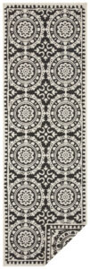 Hanse Home Twin Supreme In- & Outdoor Keerbare Loper Jardin Zwart