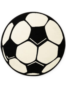 Hanse Home Voetbal Kindervloerkleed Rond Voetbal Wit Zwart