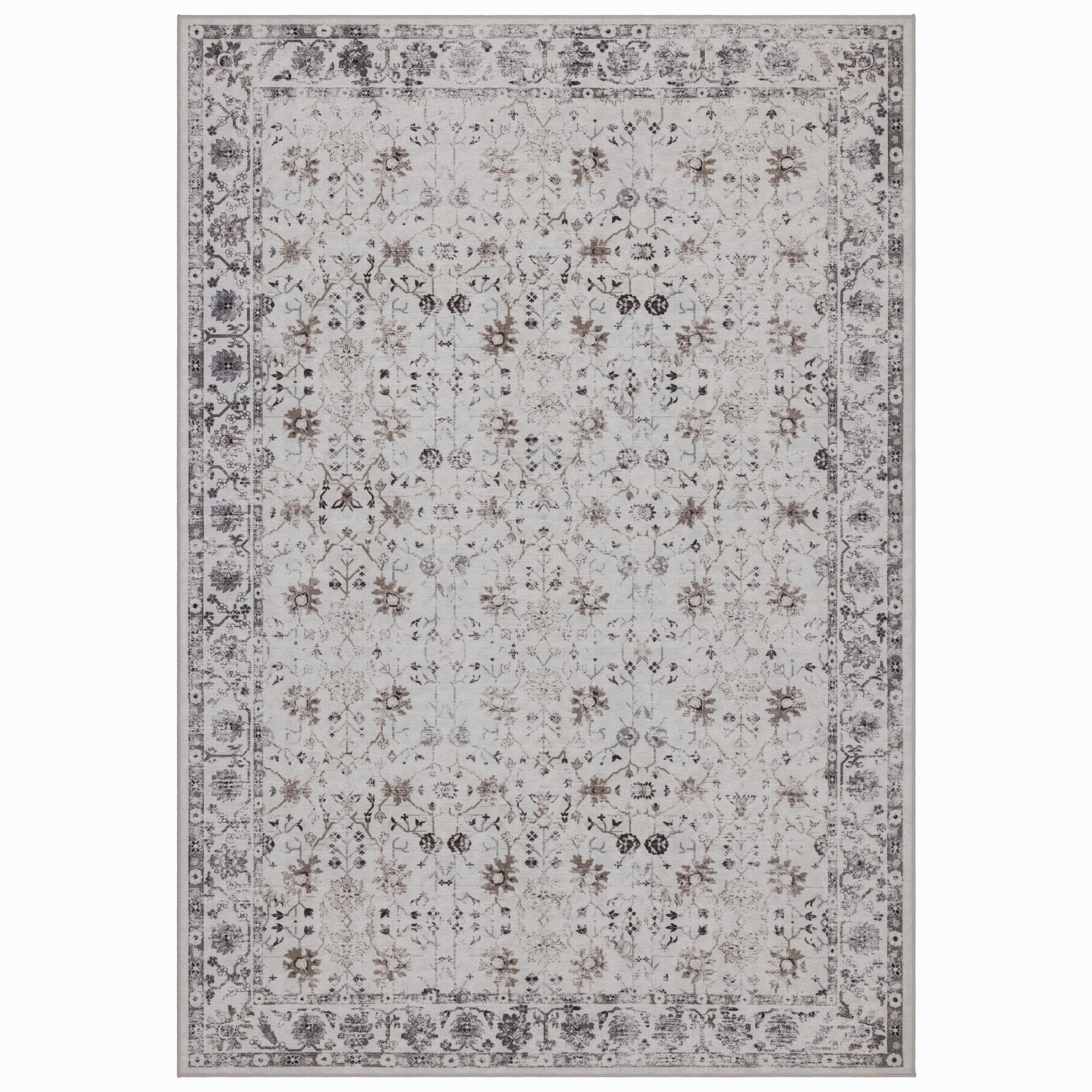 Inka wasbaar vintage vloerkleed 1142 - Crème