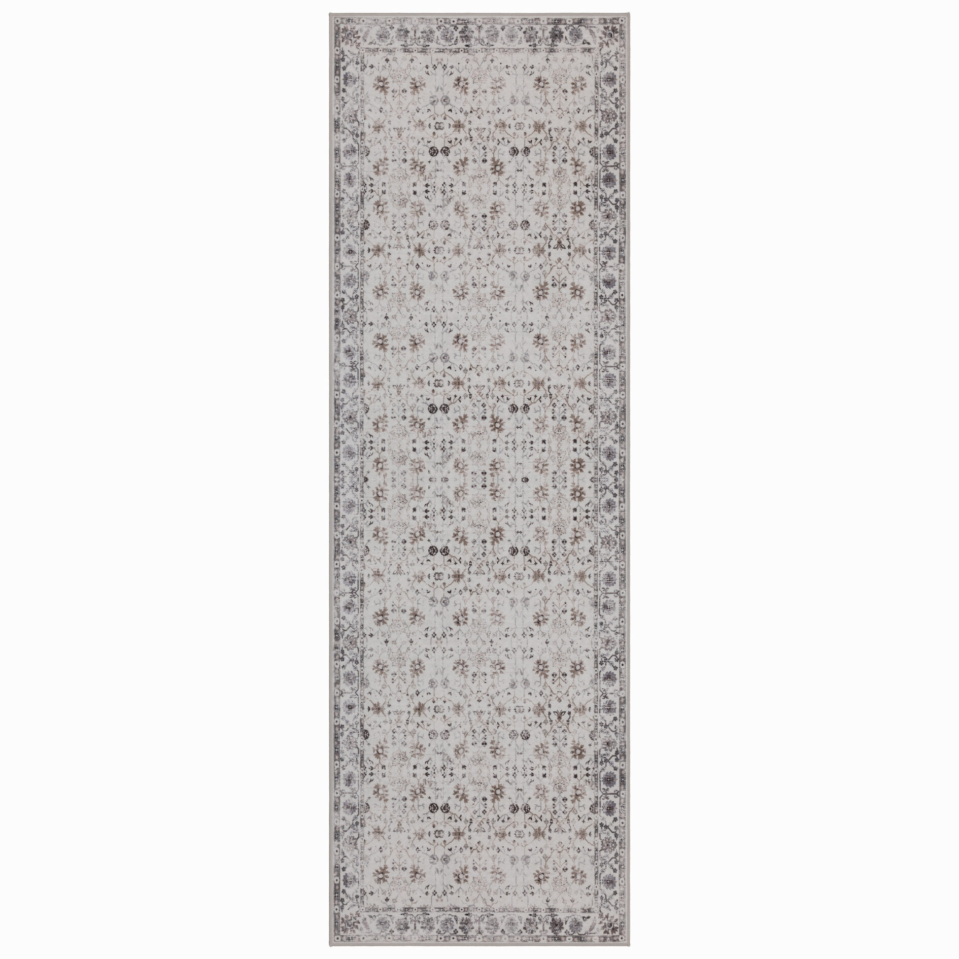 Inka wasbaar vintage vloerkleed 1142 - Crème