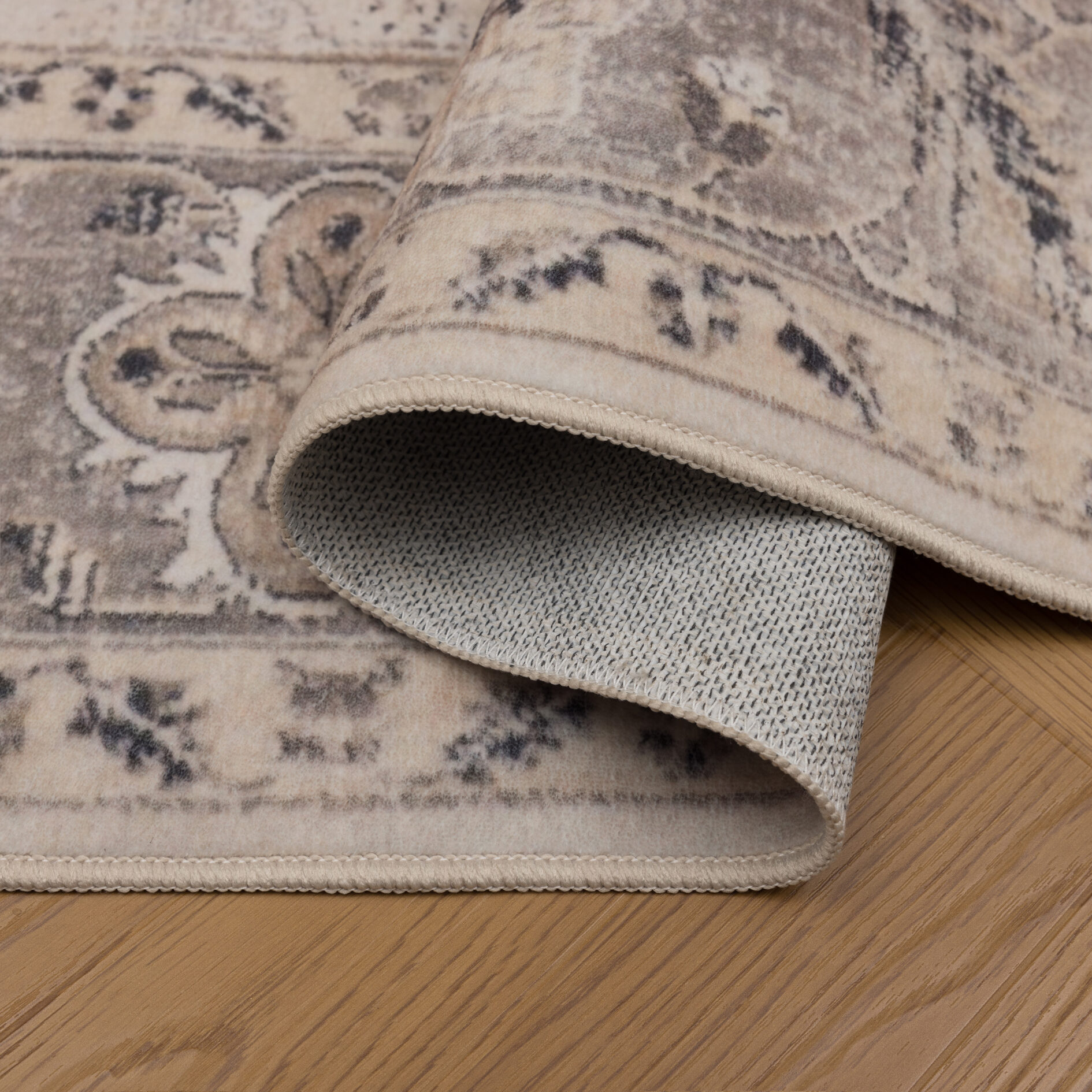 Inka wasbaar vintage vloerkleed 1143 - Beige