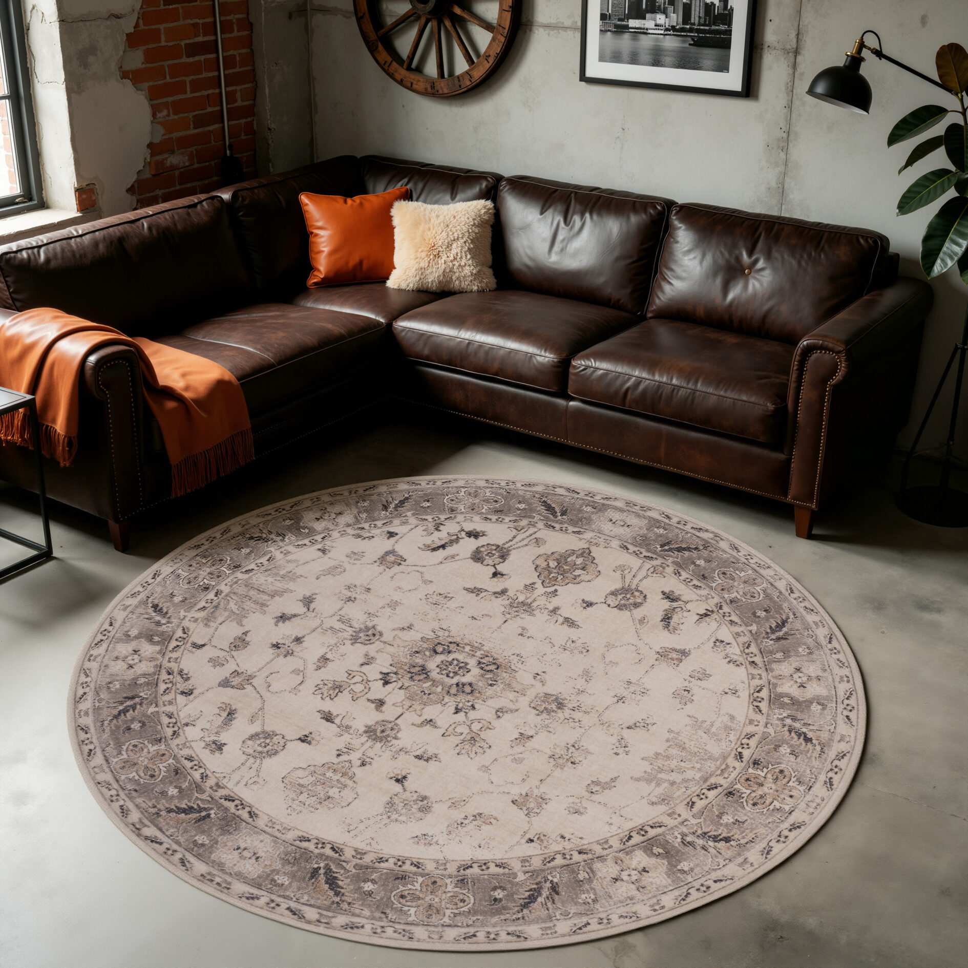 Inka wasbaar vintage vloerkleed 1143 - Beige