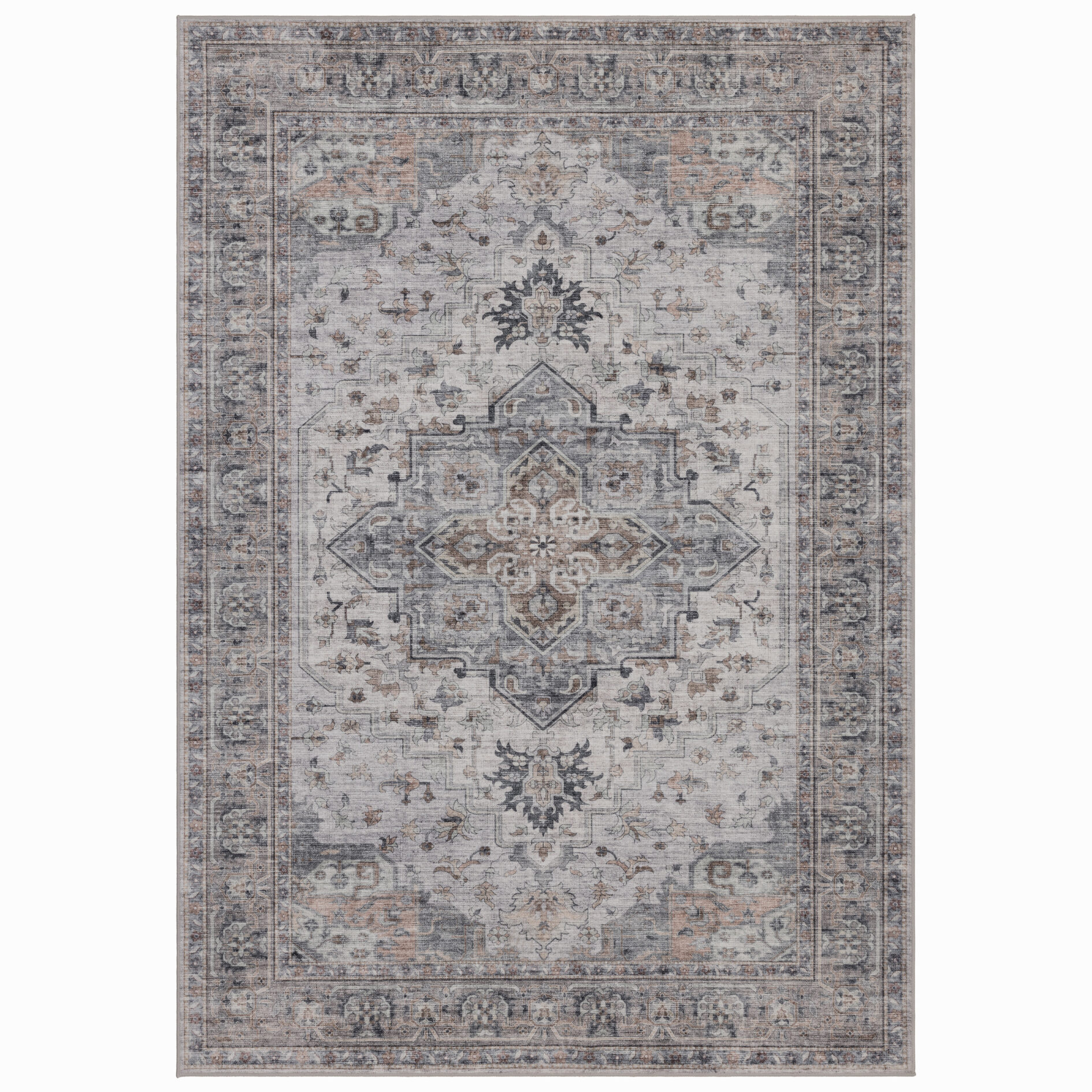 Inka wasbaar vintage vloerkleed 1144 - Beige
