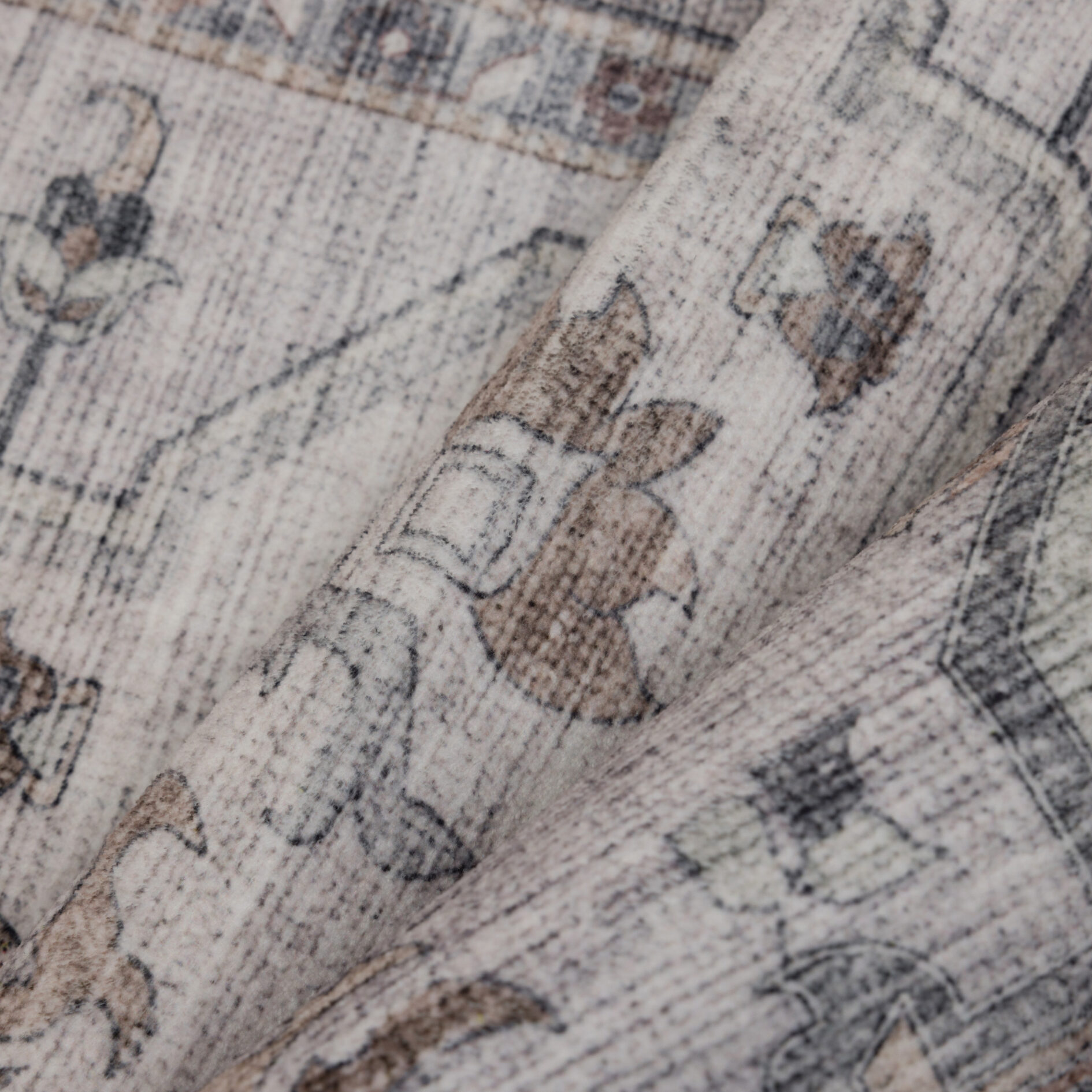 Inka wasbaar vintage vloerkleed 1144 - Beige