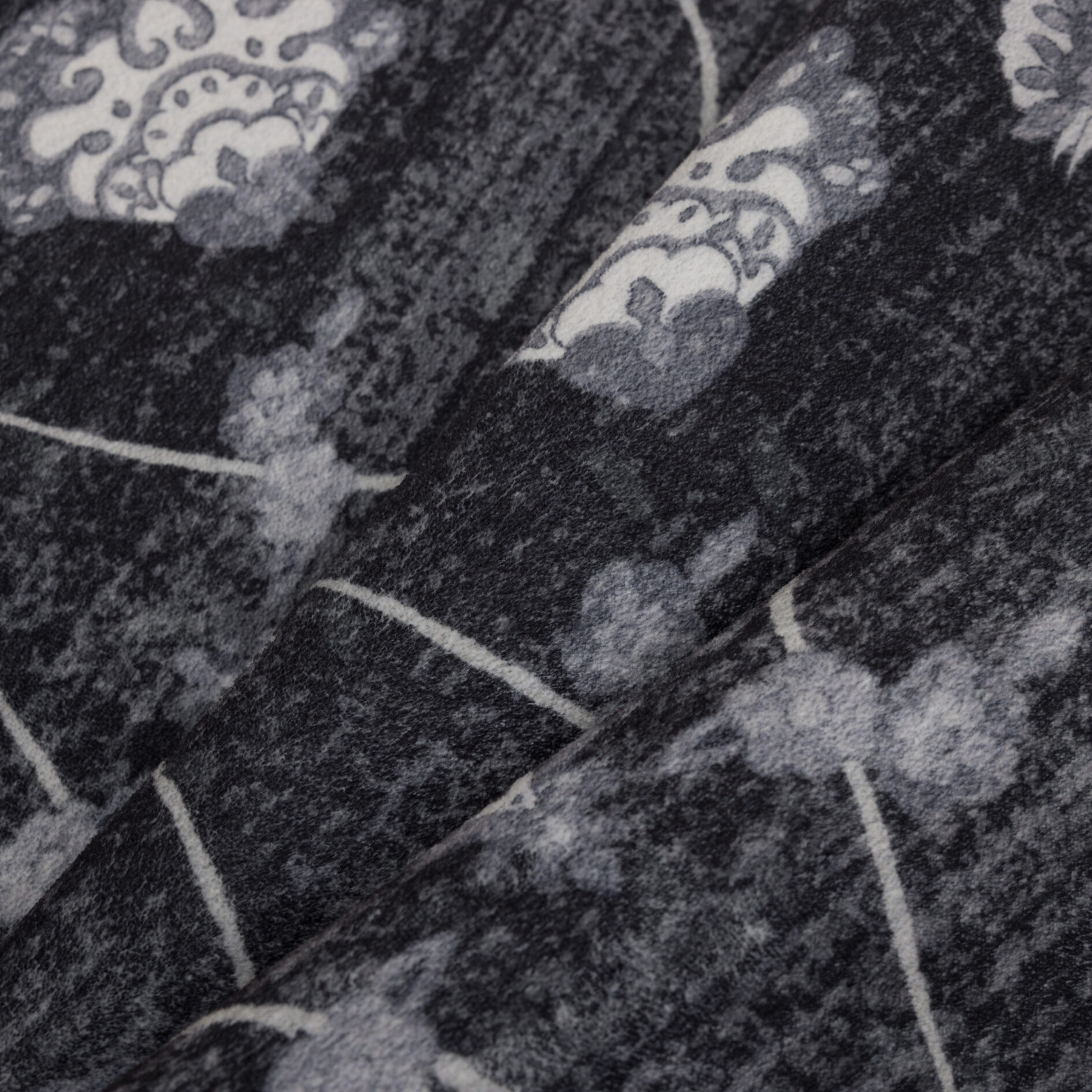 Inka Wasbaar Vintage vloerkleed 1146 - Zwart