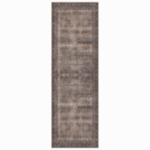 Inka wasbaar vintage vloerkleed 1147 - Bruin