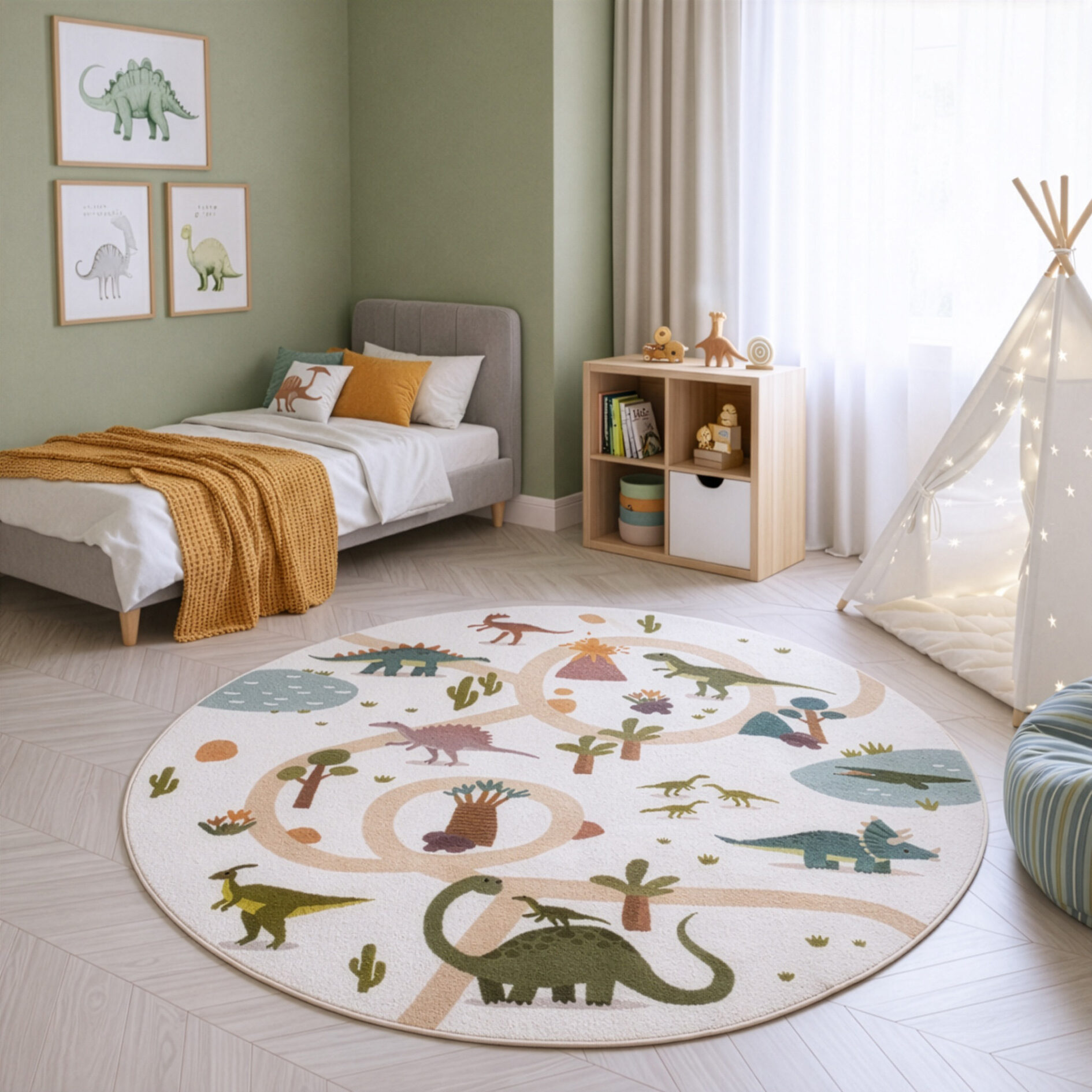 Kindervloerkleed Coco 1131 - Crème