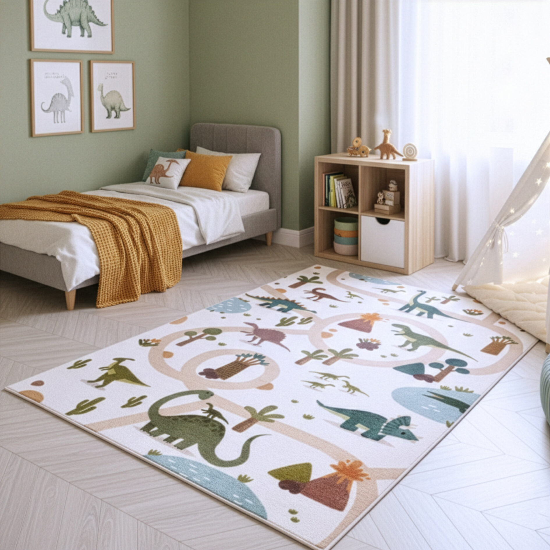 Kindervloerkleed Coco 1131 - Crème