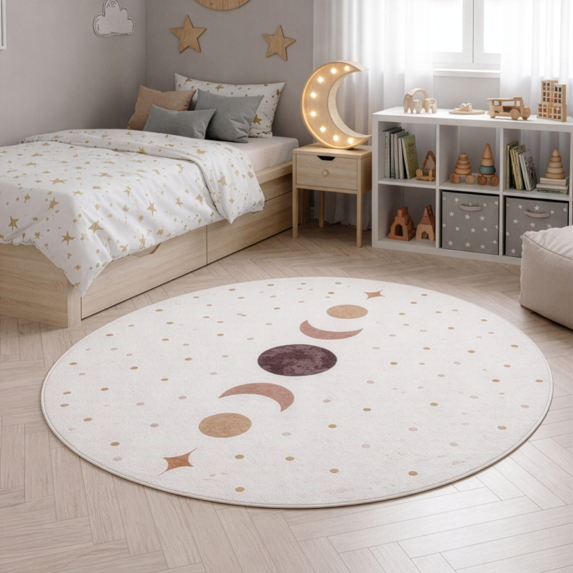 Kindervloerkleed Coco 1136 - Crème