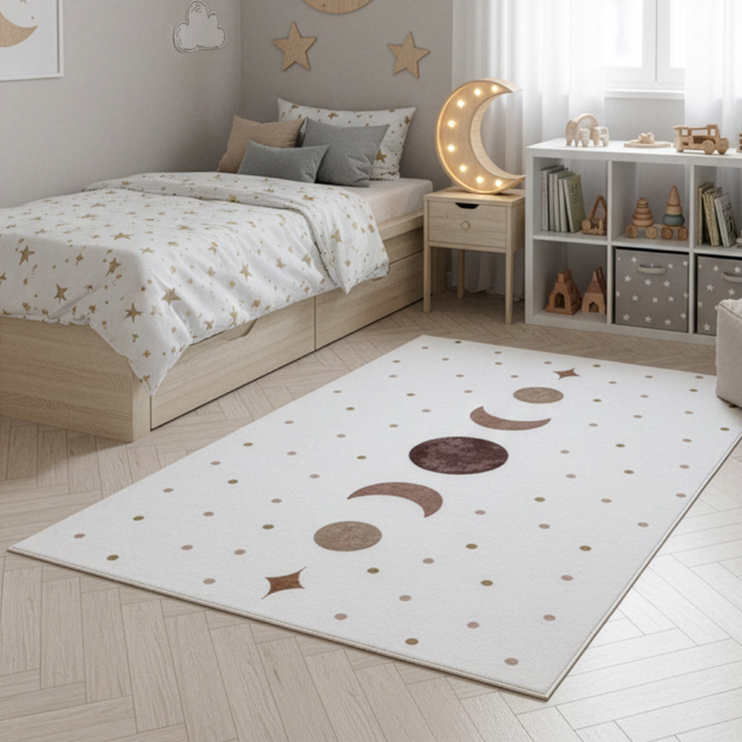 Kindervloerkleed Coco 1136 - Crème