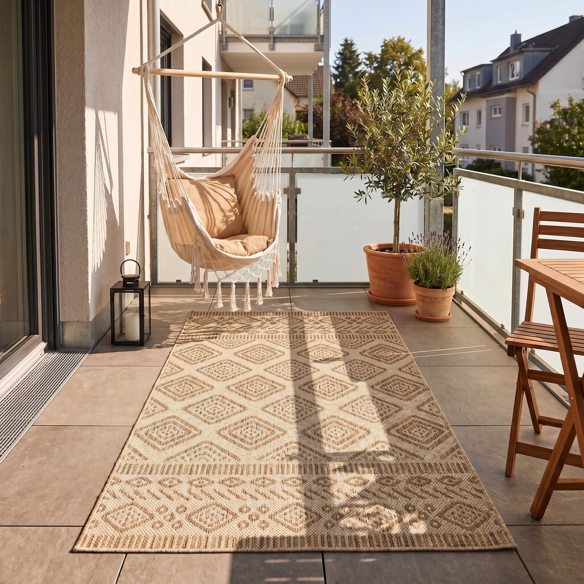 Mira 1452 In- & outdoor vloerkleed - Beige