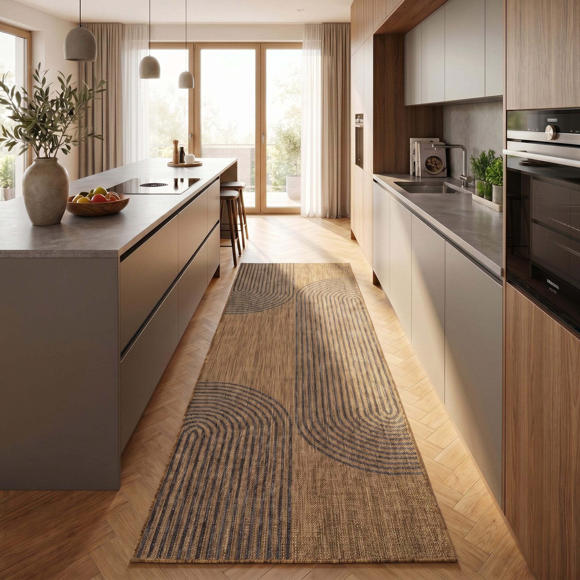 Mira 1453 In- & outdoor vloerkleed - Zwart