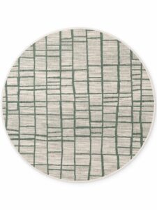 Ted Baker Haringey Platgeweven Vloerkleed Crouch Groen Wit