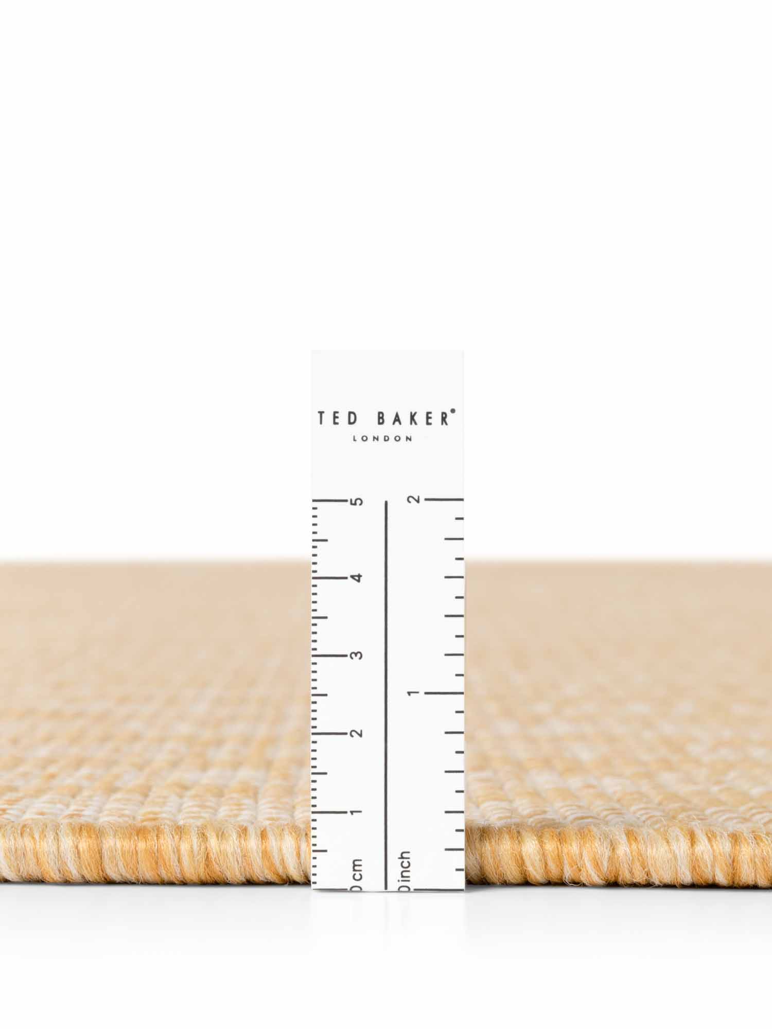 Ted Baker Haringey Platgeweven Vloerkleed Linley Oker Wit