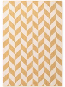 Ted Baker Haringey Platgeweven Vloerkleed Terrick Oker Wit