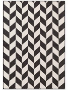 Ted Baker Haringey Platgeweven Vloerkleed Terrick Zwart Wit