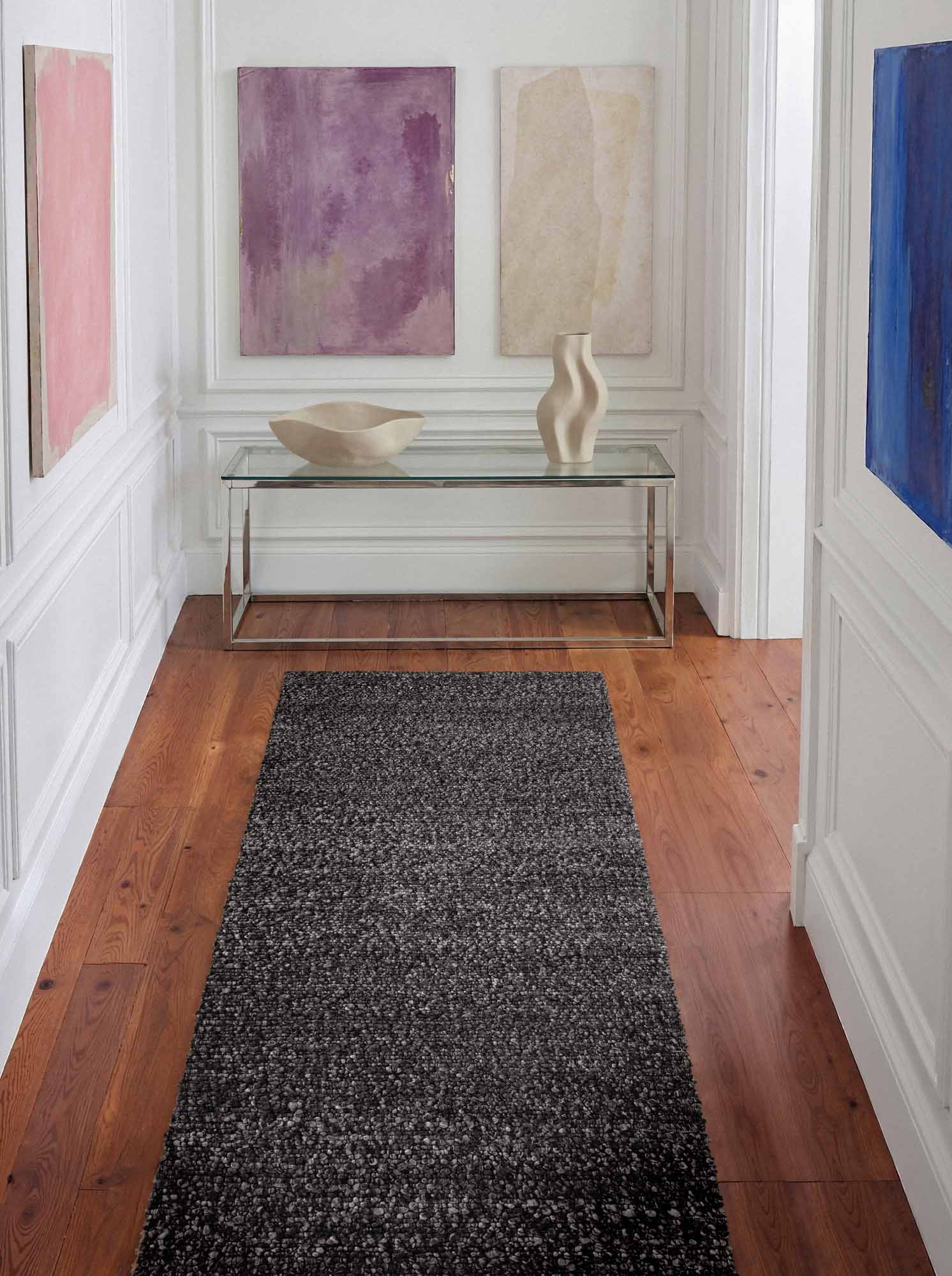 Ted Baker Notting Hill Soft Bouclé Laagpolig Vloerkleed Portobello Donkergrijs
