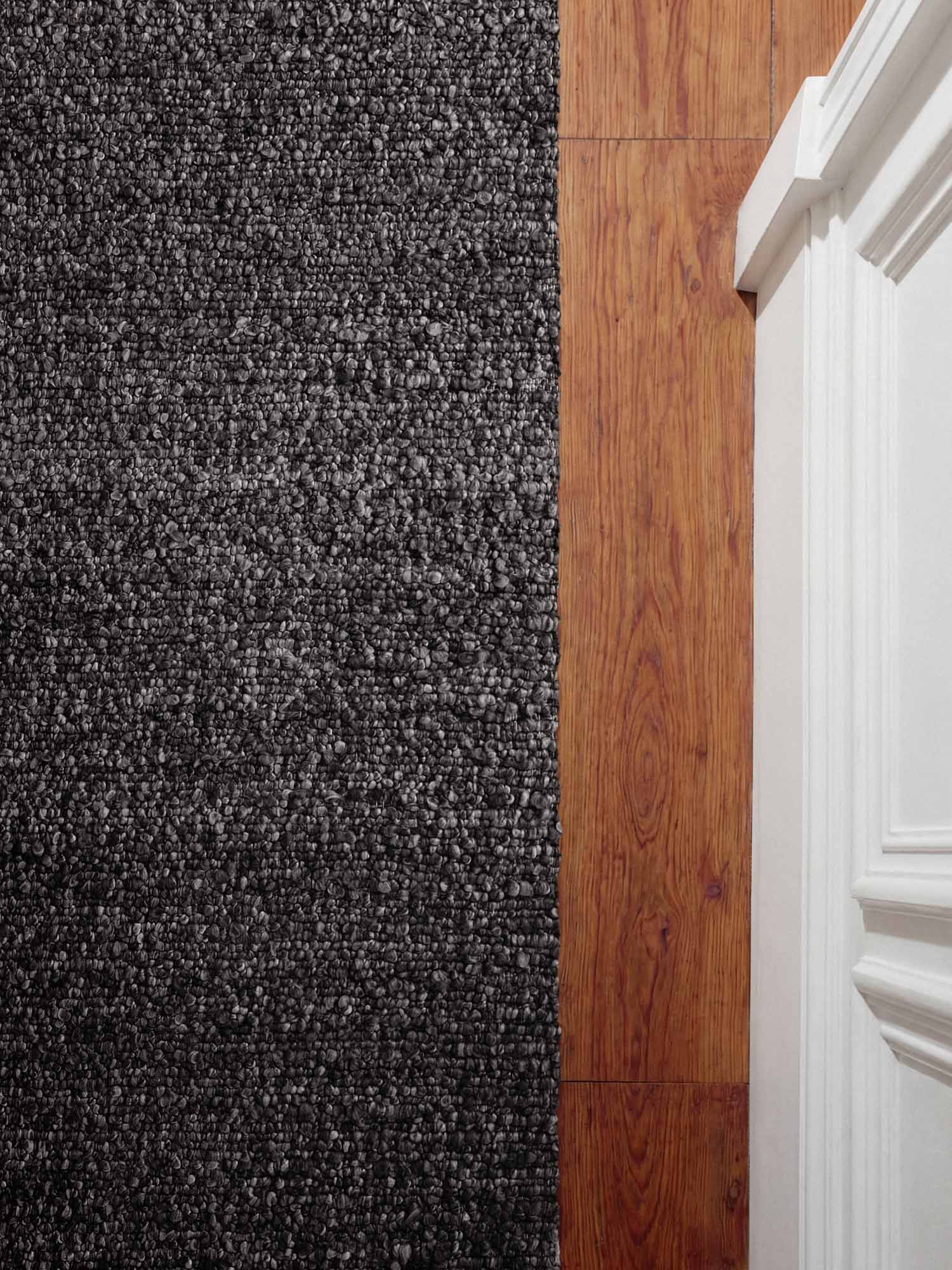 Ted Baker Notting Hill Soft Bouclé Laagpolig Vloerkleed Portobello Donkergrijs