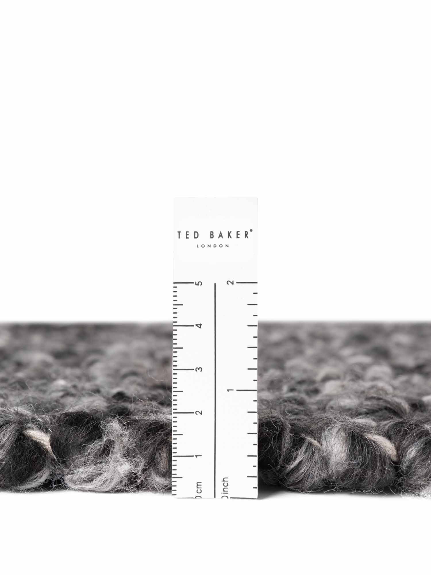 Ted Baker Notting Hill Soft Bouclé Laagpolig Vloerkleed Portobello Donkergrijs