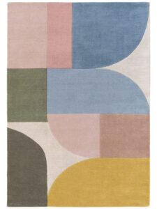 Ted Baker Westminster Wollen Vloerkleed Piccadilly Crème Meerkleurig
