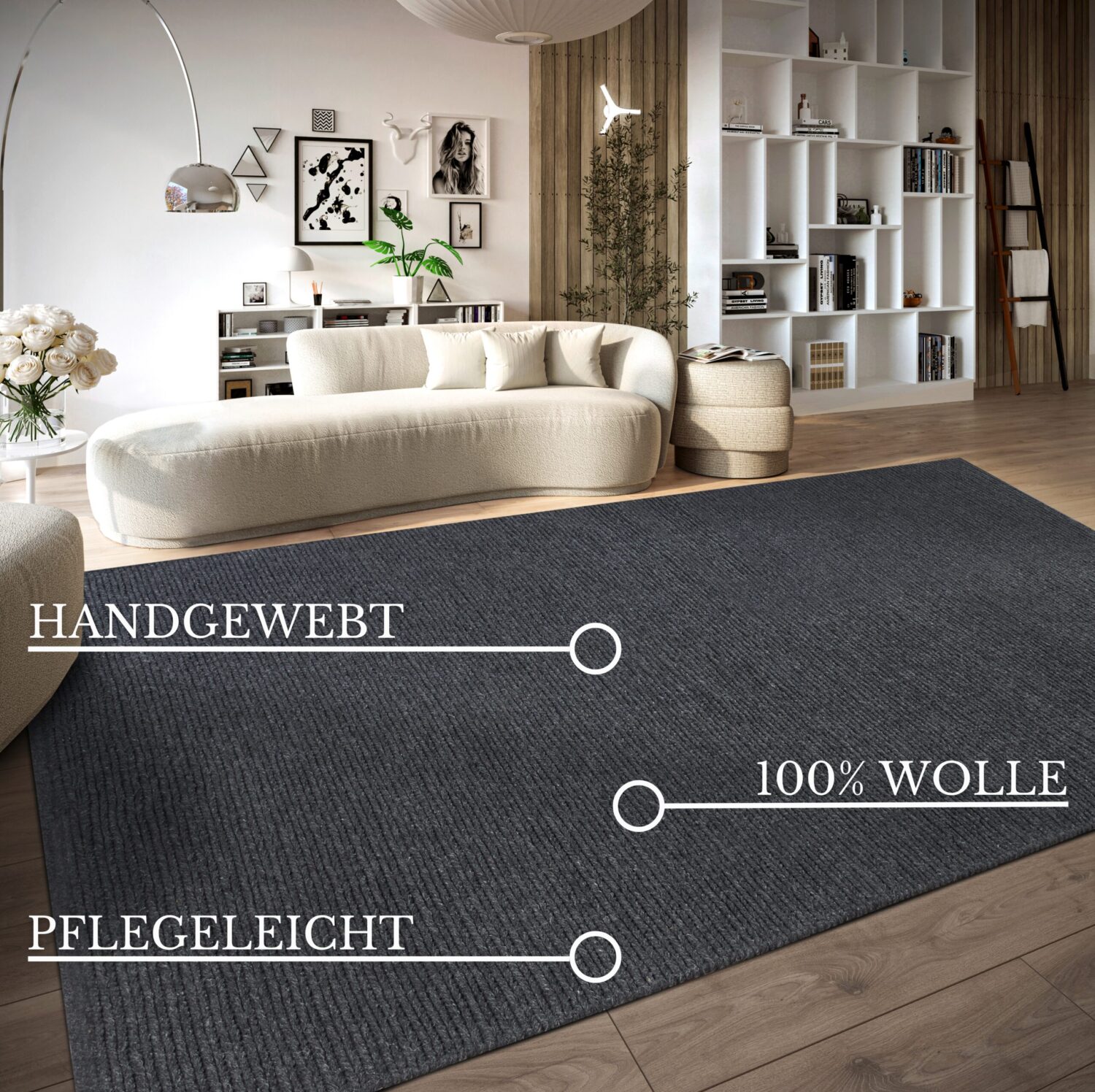 Villeroy & Boch 1748 Wollen Vloerkleed Francois - Antraciet