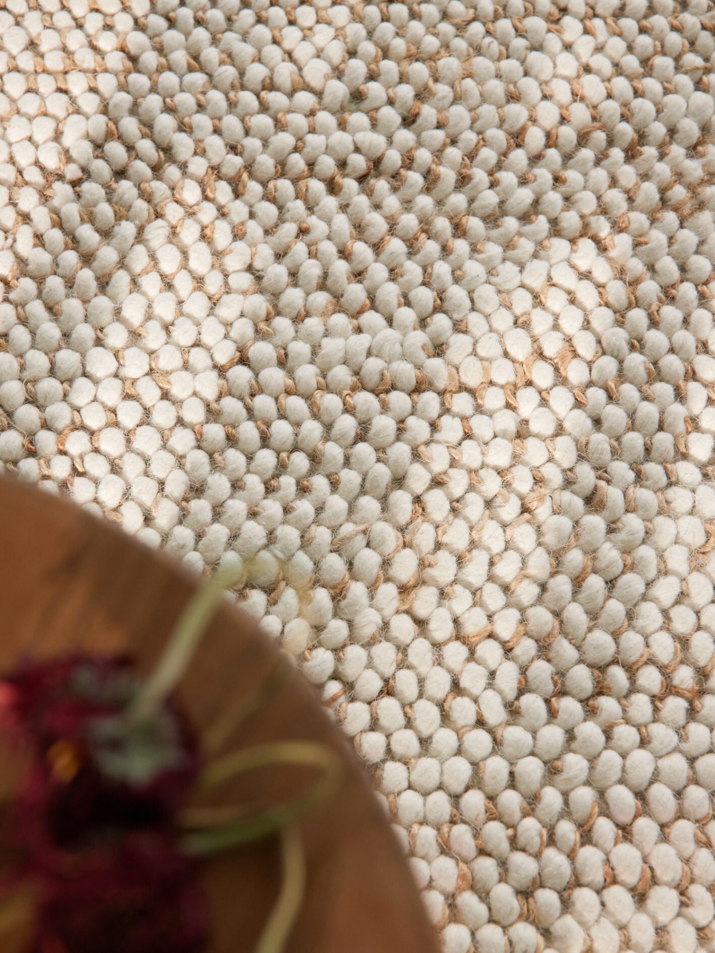 Villeroy & Boch 1770 Wol- & Jutevloerkleed Peas Natuur Crème Beige