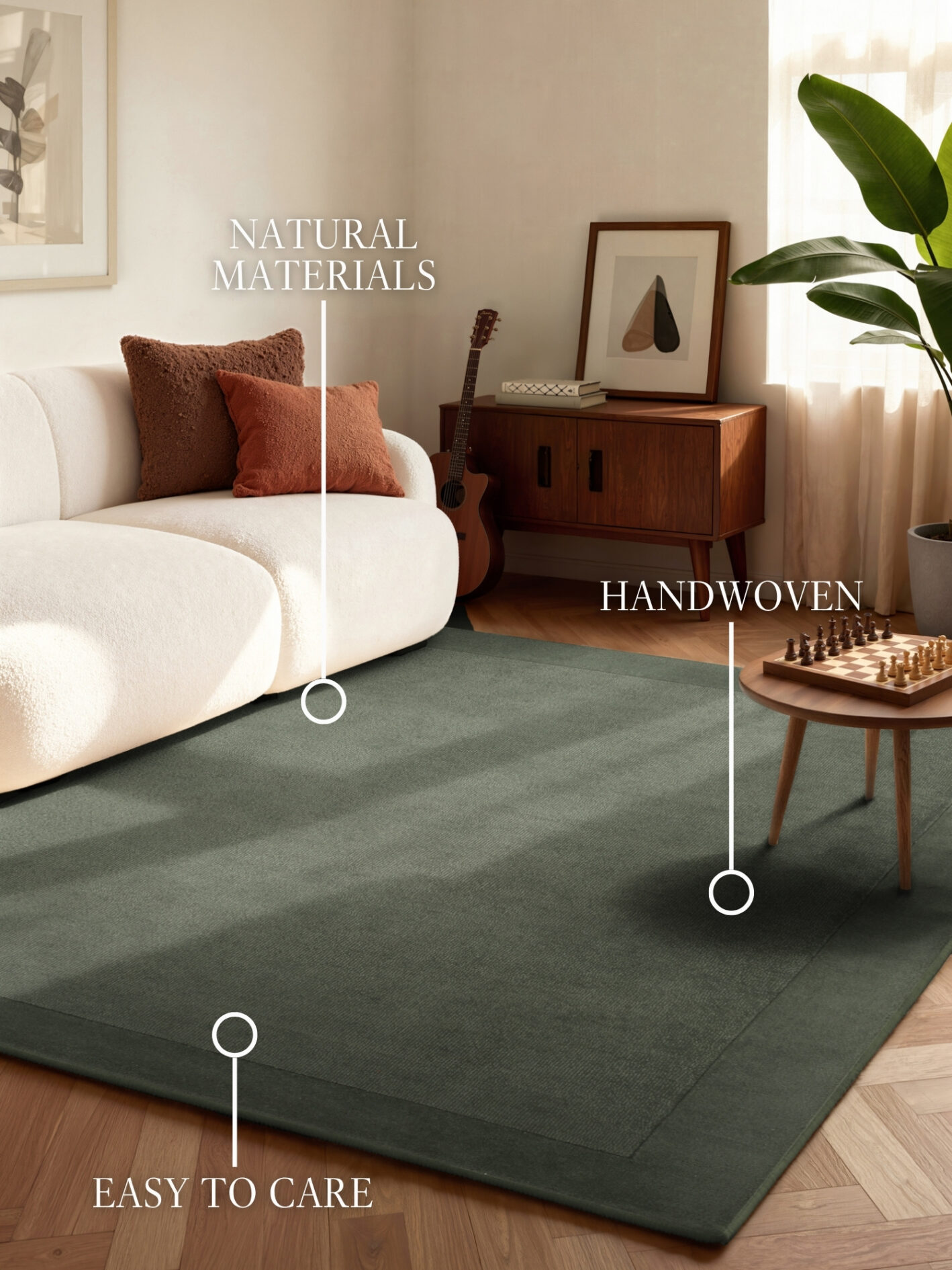 Villeroy & Boch 1812 Wollen Vloerkleed Kivi Natuur Groen