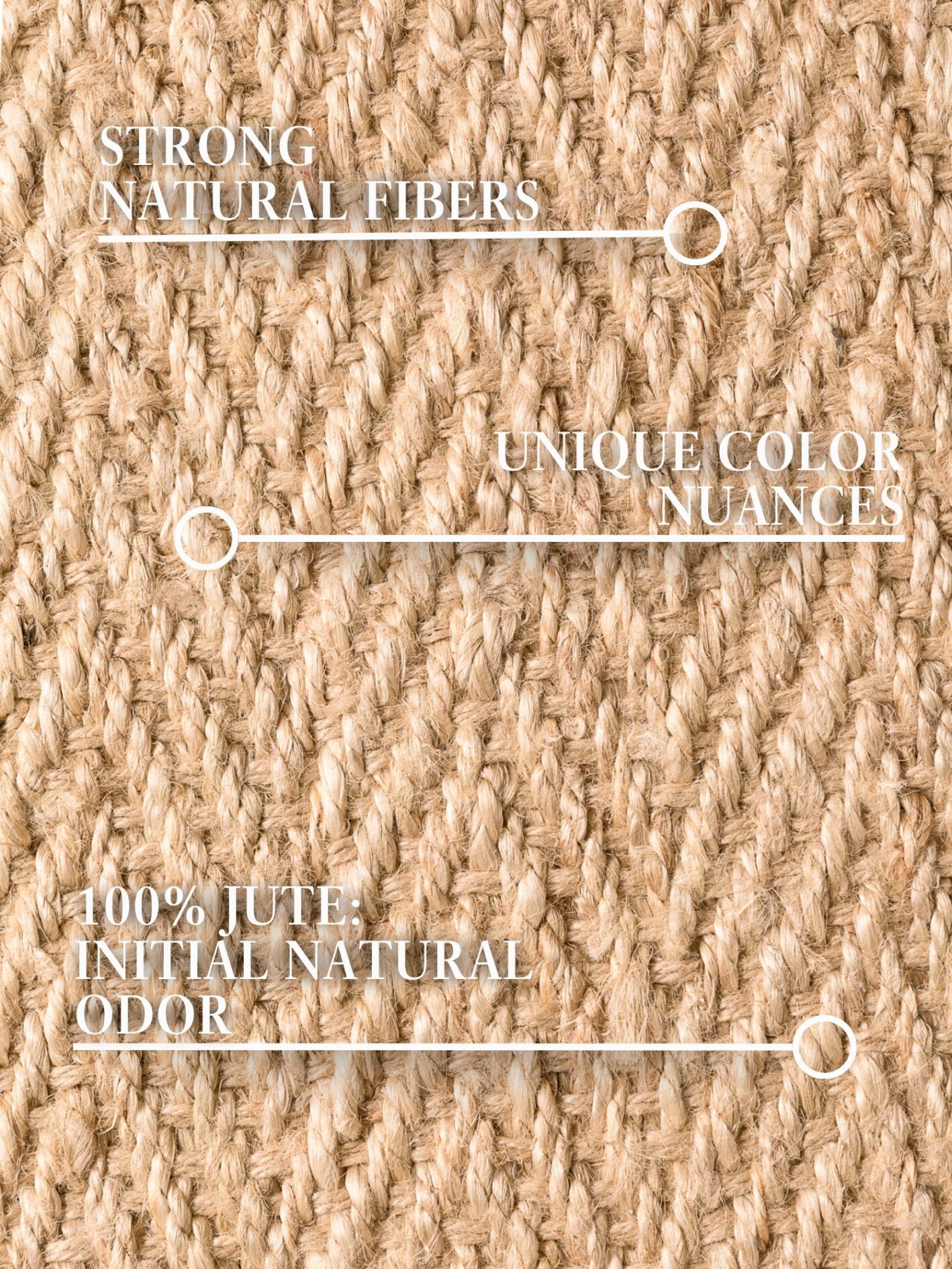 Villeroy & Boch 1851 Jute Vloerkleed Mirabelle Natuur Goud