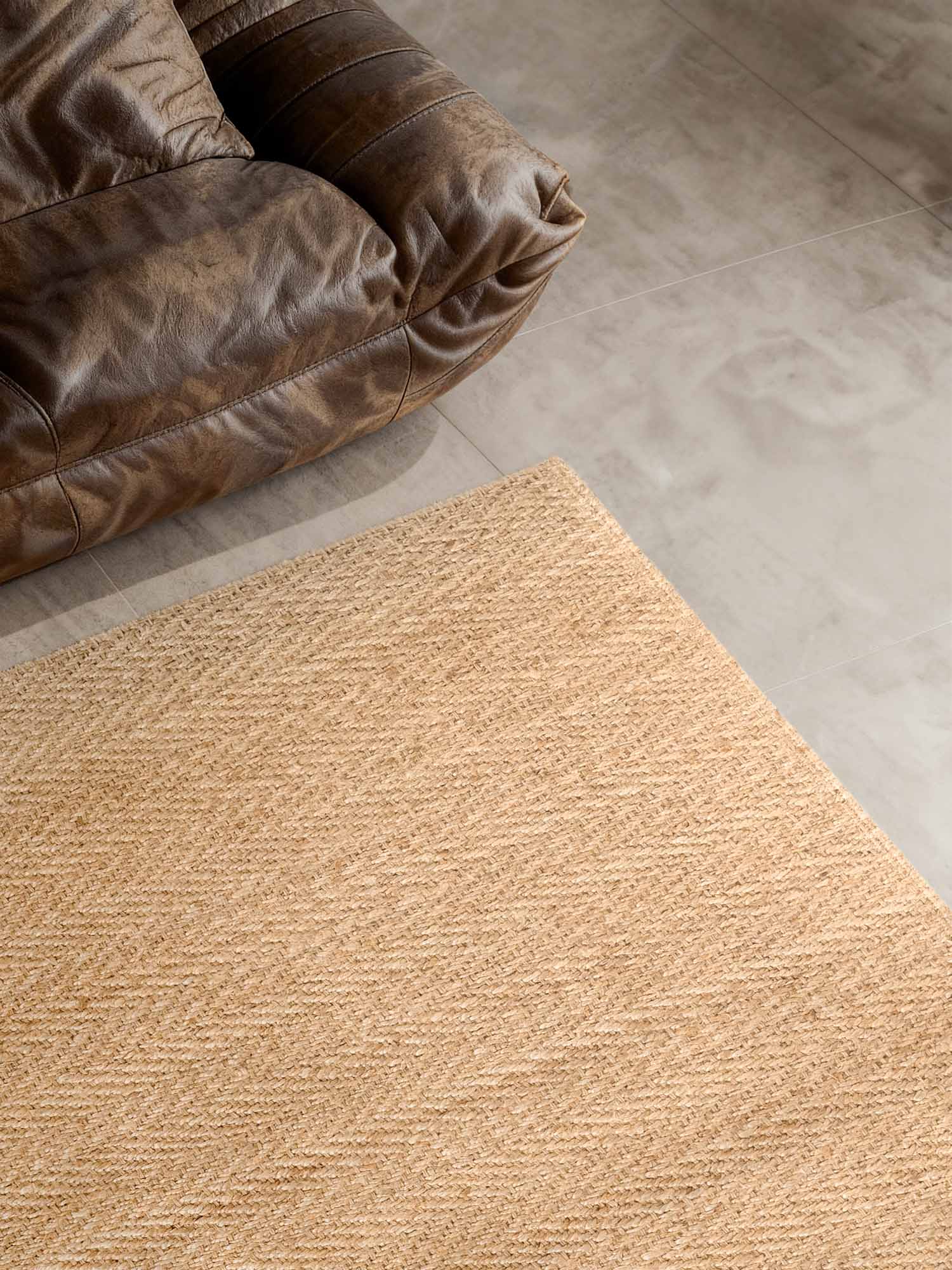 Villeroy & Boch 1851 Jute Vloerkleed Mirabelle Natuur Goud