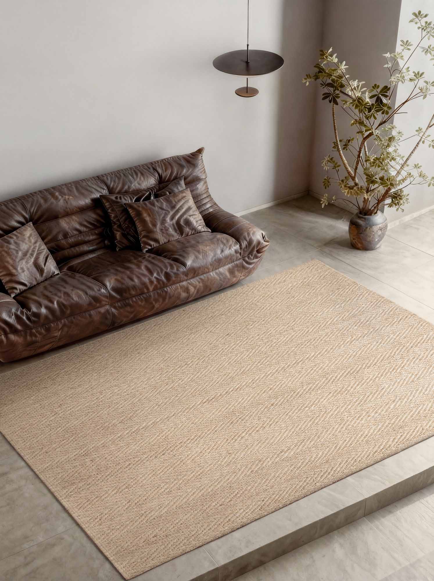 Villeroy & Boch 1851 Jute Vloerkleed Mirabelle Natuur Ivoor