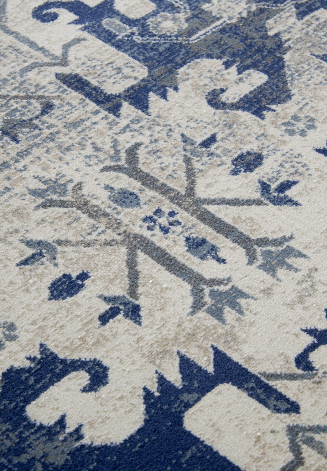 Villeroy & Boch 1869 Laagpolig Vloerkleed Emmanuel Crème Blauw