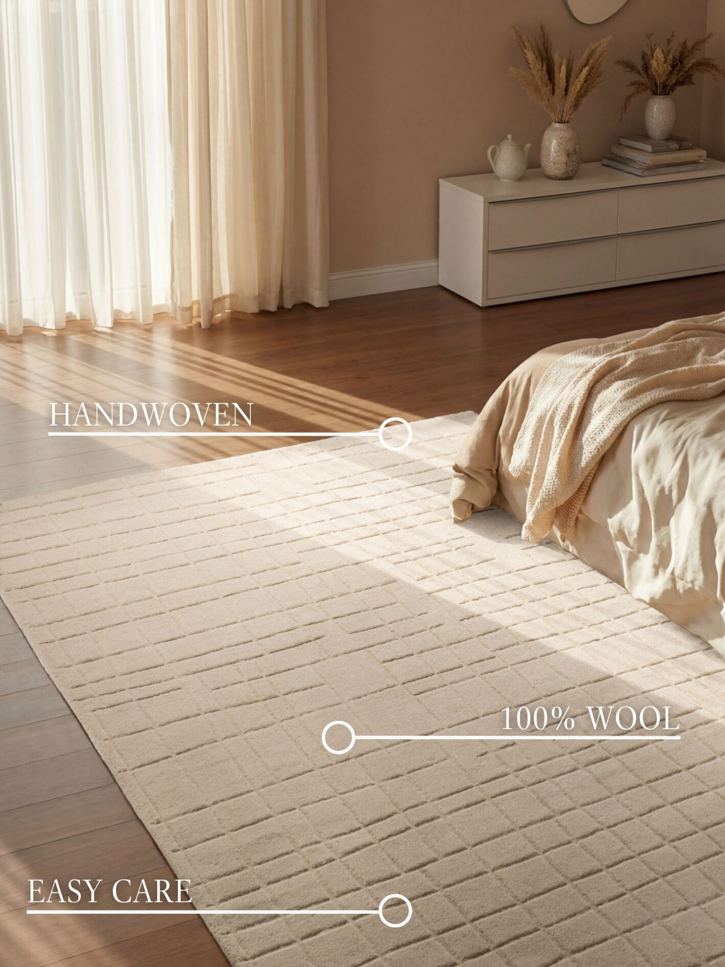 Villeroy & Boch 1890 Wollen Vloerkleed Kenso Beige