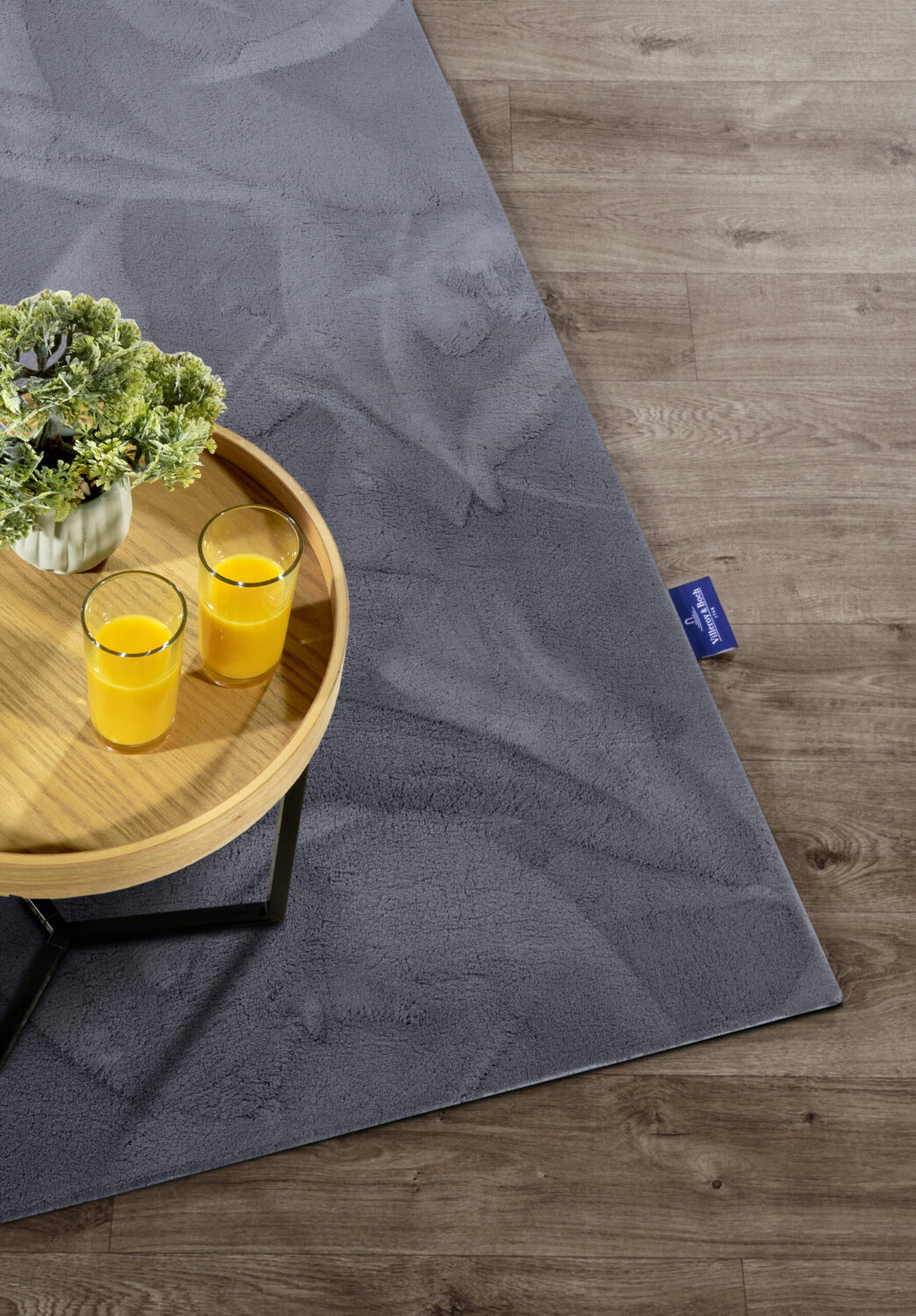 Villeroy & Boch 1899 Hoogpolig Vloerkleed Leon Antraciet