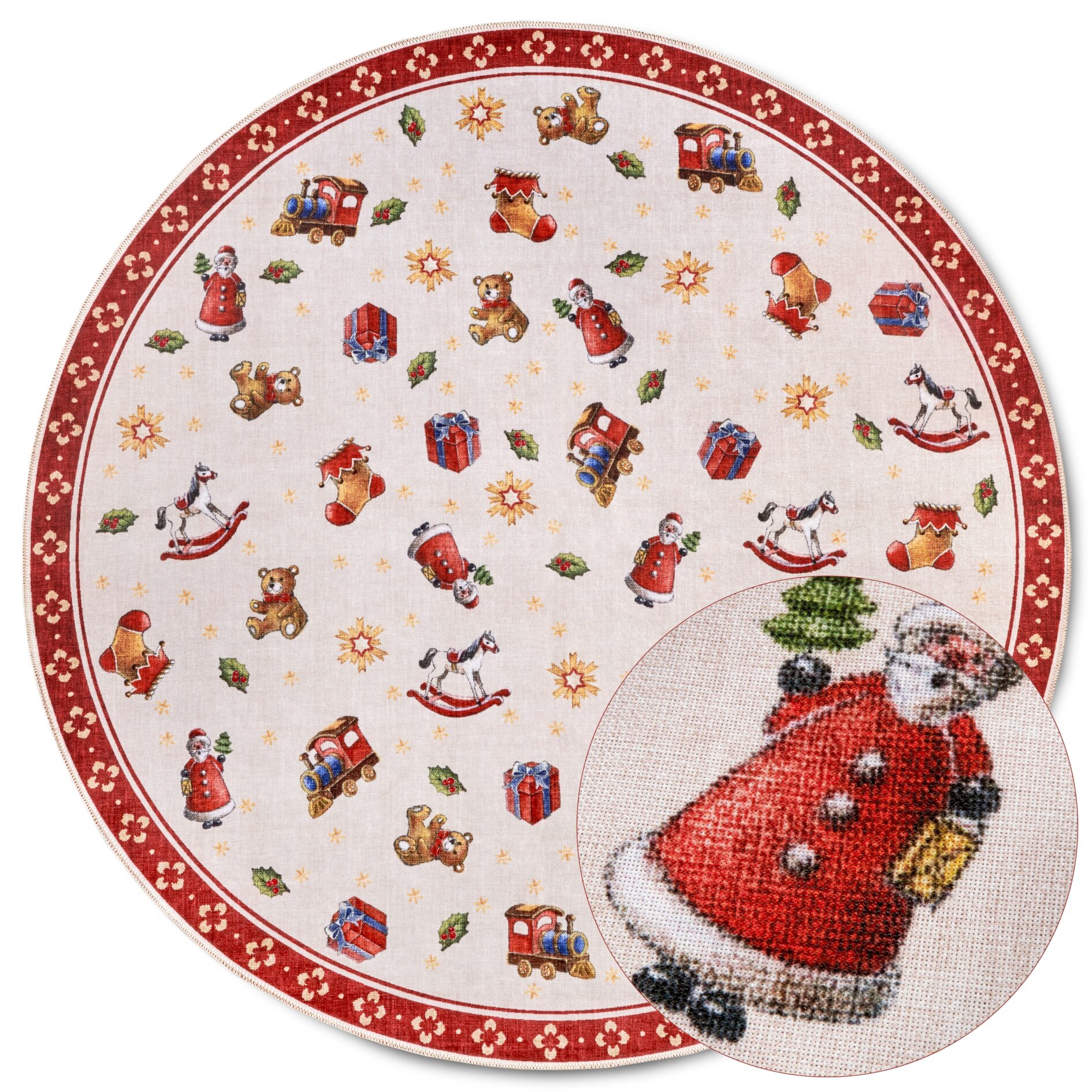 Villeroy & Boch Toy's Delight Design Vloerkleed Nostalgic Rood Meerkleurig