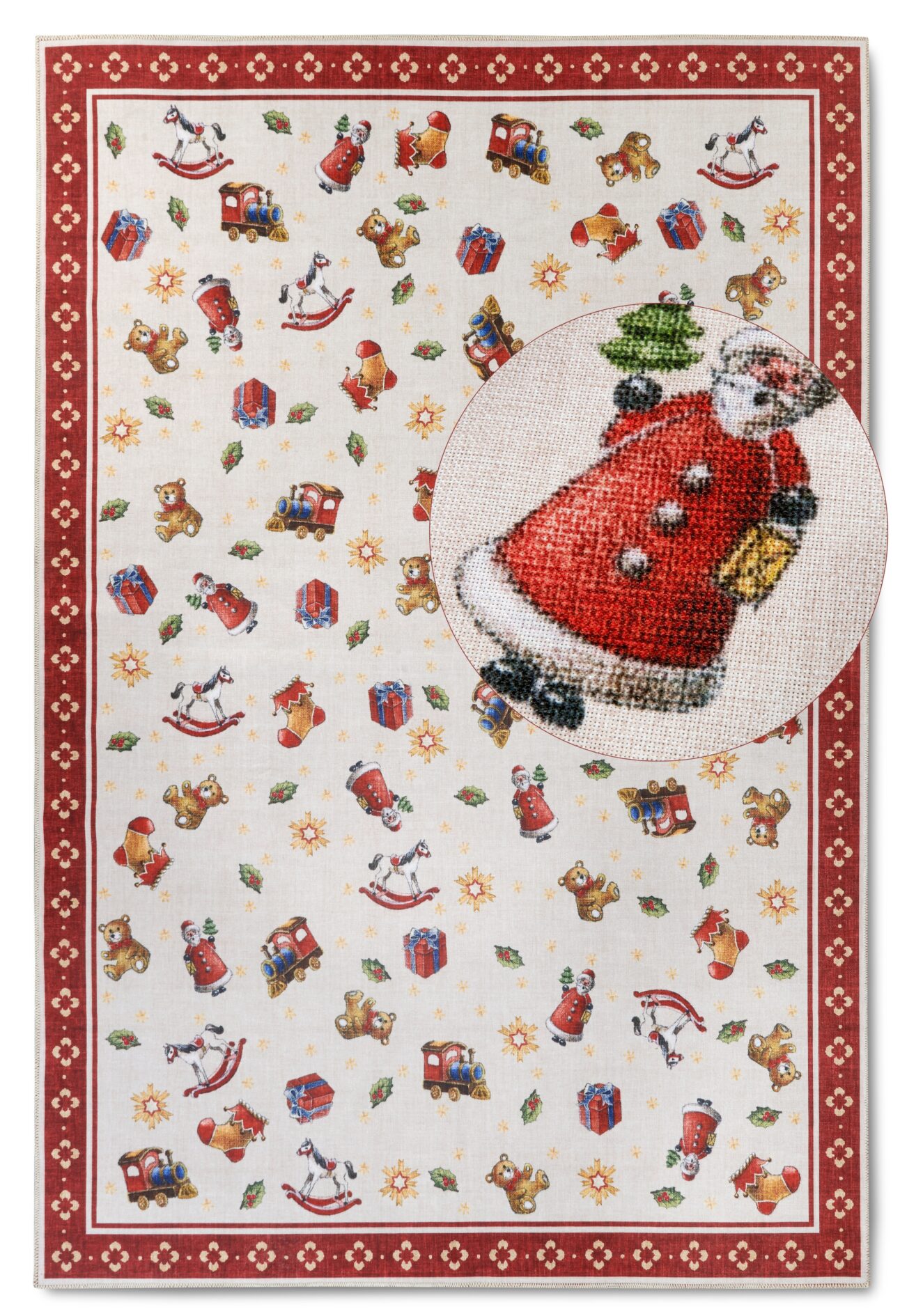 Villeroy & Boch Toy's Delight Design Vloerkleed Nostalgic Rood Meerkleurig