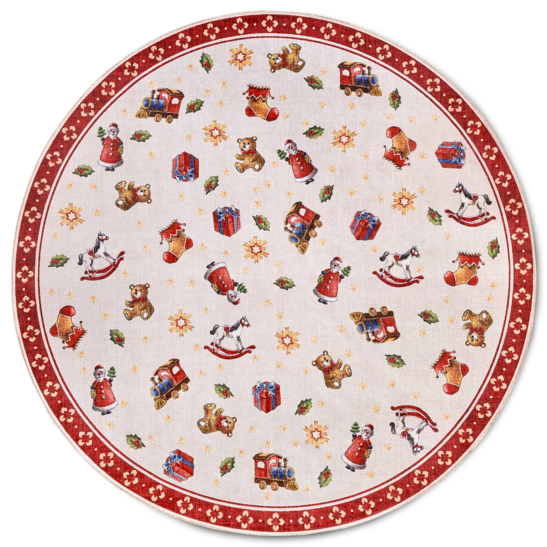 Villeroy & Boch Toy's Delight Design Vloerkleed Nostalgic Rood Meerkleurig